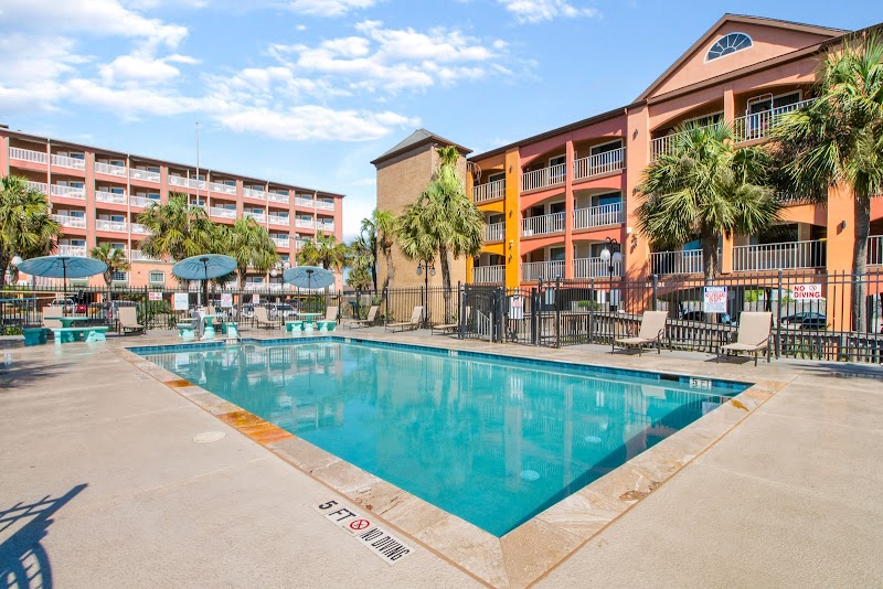 Beachfront Palms Hotel in Galveston, Texas, United States