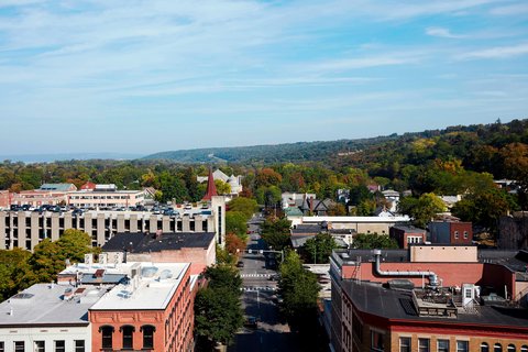Ithaca Marriott Downtown on the Commons in Ithaca, New York, United States
