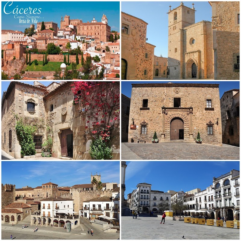 Iberia Plaza Mayor in Caceres, Spain