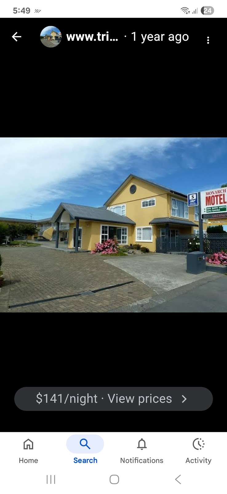 Monarch Motel in Invercargill, New Zealand
