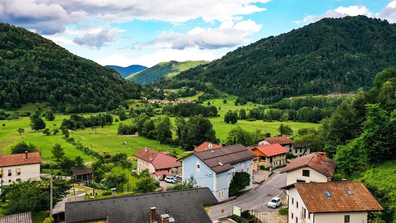 The Blue House in Tolmin, Slovenia